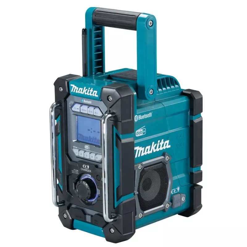 Kaasaskantav raadio Makita DMR301 — DAB/DAB+/FM/AM, USB-A, 18V Li‑Ion, pritsmekindel