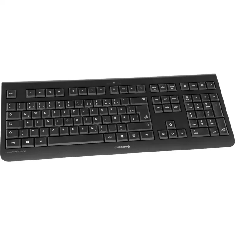 CHERRY DW 3000 klaviatuur hiir kaasas universaalne RF-juhtmevaba QWERTZ saksa must