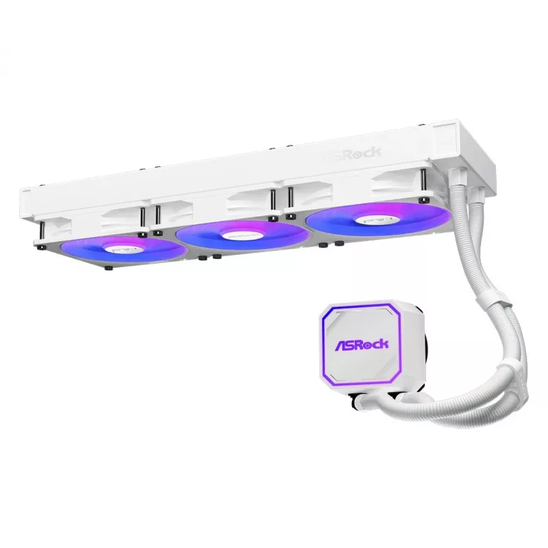 Protsessori jahuti ASROCK Pro 360 ARGB Valge – 360mm AIO vedelikjahutus, ARGB taustvalgustus, valge viimistlus