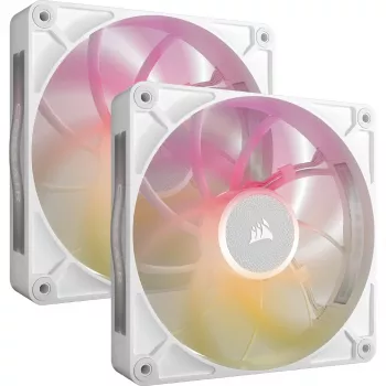 Fan Corsair iCUE LINK RX140 MAX RGB 14 cm Valge 2 pcs 300-1600 RPM