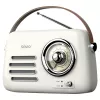 Kaasaskantav raadio SAVIO RS-02 — analoog-FM-tuuner, Bluetooth 5.3, USB-toide, 3 W, valge