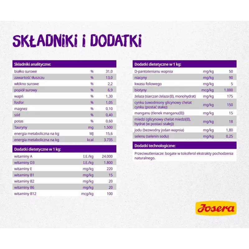 Josera Culinesse kasside kuivtoit 2 kg täiskasvanud linnuliha, lõhe