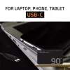 Qoltec 90W GaN Super Fast SLIM seinadapter | XP | 5-20V | 4,5A | USB-C 3.1 | sülearvuti | MacBook | nutitelefon | + kaabel