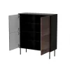 Cama 4D CORTINA kummut 102x40x118 must/pähkel