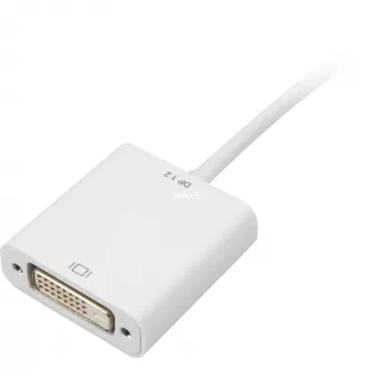 Sharkoon kaabliadapter mini Displayp. -> DVI 15cm Valge
