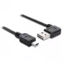 USB-kaabel DeLOCK 85175 USB 2.0 0,5 m USB A Mini-USB B Must