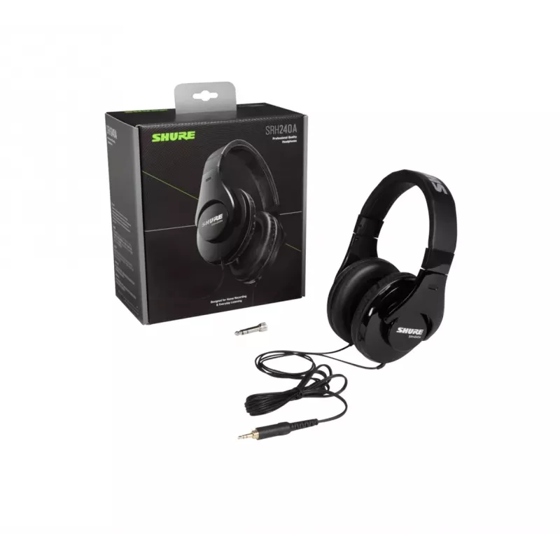 Shure SRH240A kõrvaklapid juhtmega peavõru Muusika Must
