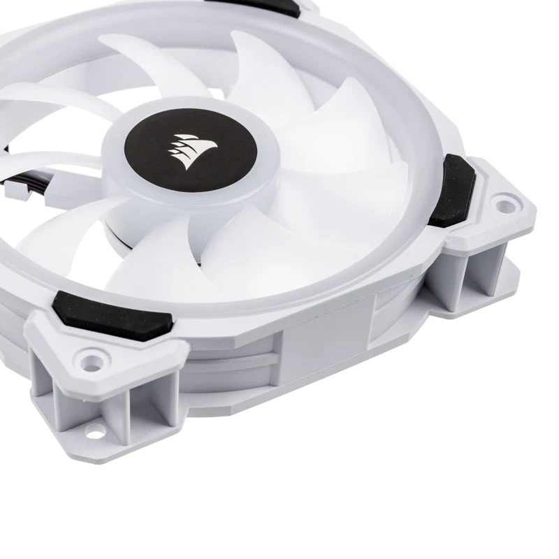 CORSAIR LL120 RGB 120 mm valge PWM-korpuse ventilaatori 3-pakk
