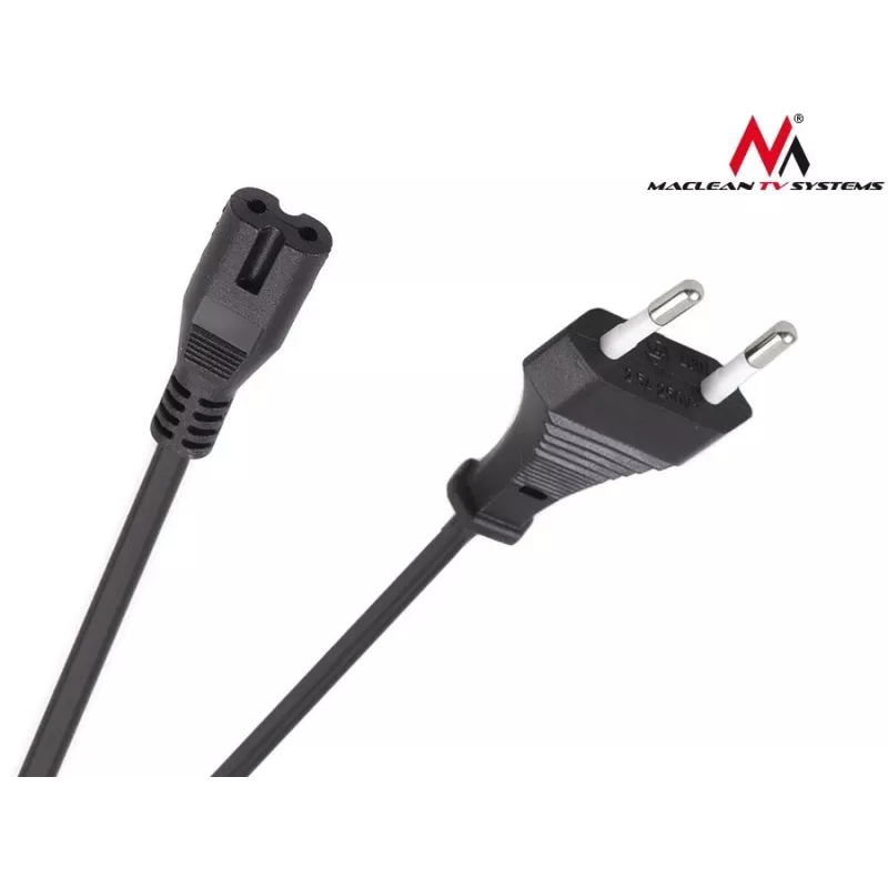 Toitekaabel MACLEAN MCTV-809 — 1,5 m, toitepistik tüüp C kuni C1 ühenduspesa, 220–250 V