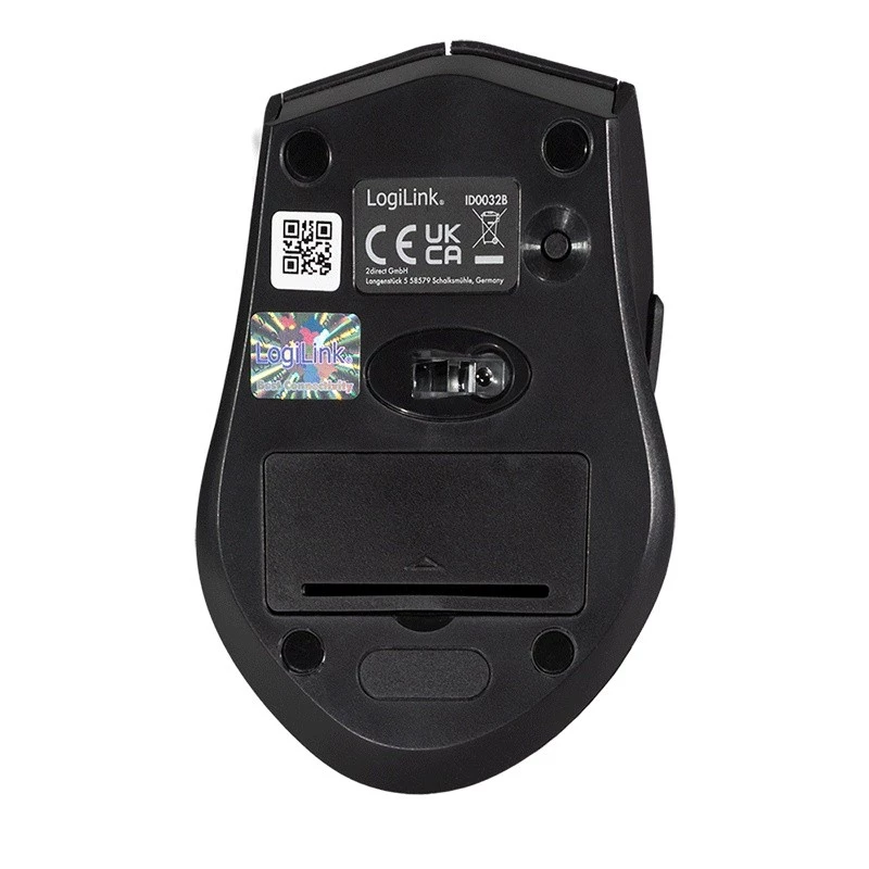 Logilink juhtmevaba hiir BT5.0, ergonoomiline, must