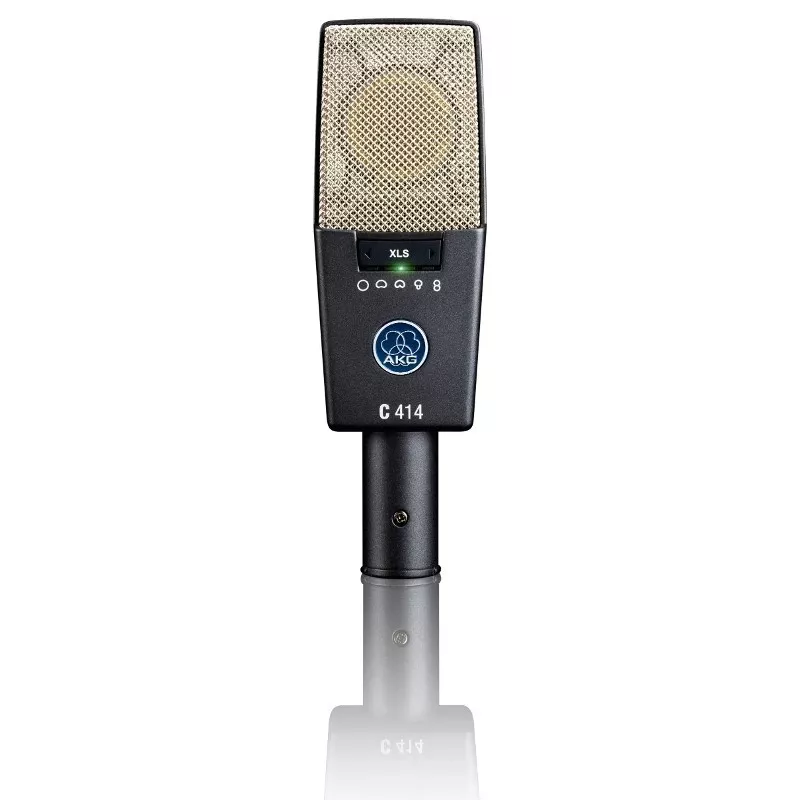 AKG C414 XLS mikrofon Hall, Hõbedane stuudiomikrofon