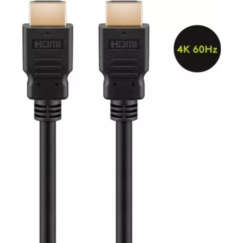 Goobay | High Speed HDMI-kaabel Ethernetiga | 61150 | HDMI isane (tüüp A) | HDMI isane (tüüp A) | HDMI-HDMI | 1 m