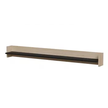Cama Shelf PORTO 150x18x16.5 tamm/must