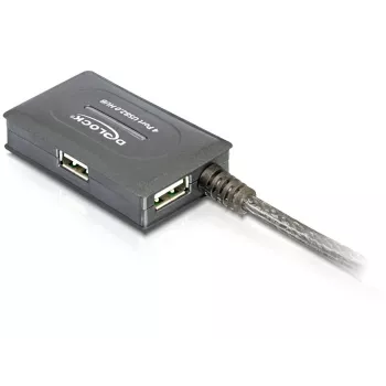 DeLock USB2.0 pikenduskaabel 10 m aktiivne 4 pordiga jaoturiga - jaotur - 4 x USB2.0 (82748)