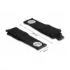 DeLOCK tugev takjakinnitusega rihm L 260 x L 38 mm must 5 tk