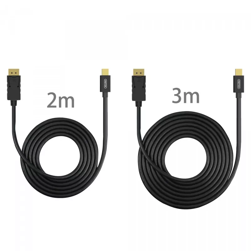 CABLE miniDisplayPort/DisplayP M/M 2m; Y-C611BK