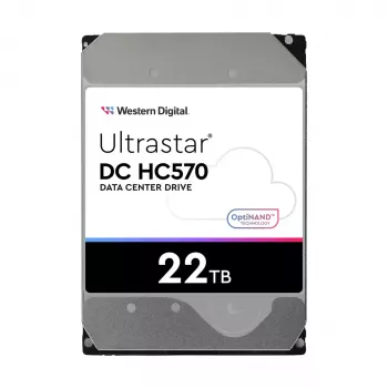 3,5-tolline SAS-kõvaketas Western Digital Ultrastar DH HC570 22 TB, 12 Gbit/s, 7200 p/min, 512 MB vahemälu