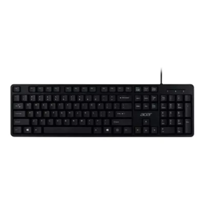 Juhtmega USB-klaviatuur Acer GP.KBD11.04F — täissuuruses QWERTY USA rahvusvaheline, must, 1,45 m kaabel