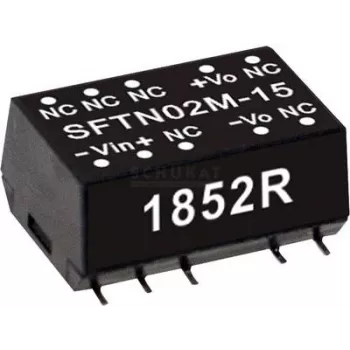 Toiteadapter/inverter Mean Well SFTN02M-05, 2 W, sisend 10,8–13,2 V, väljund 5 V, RoHS