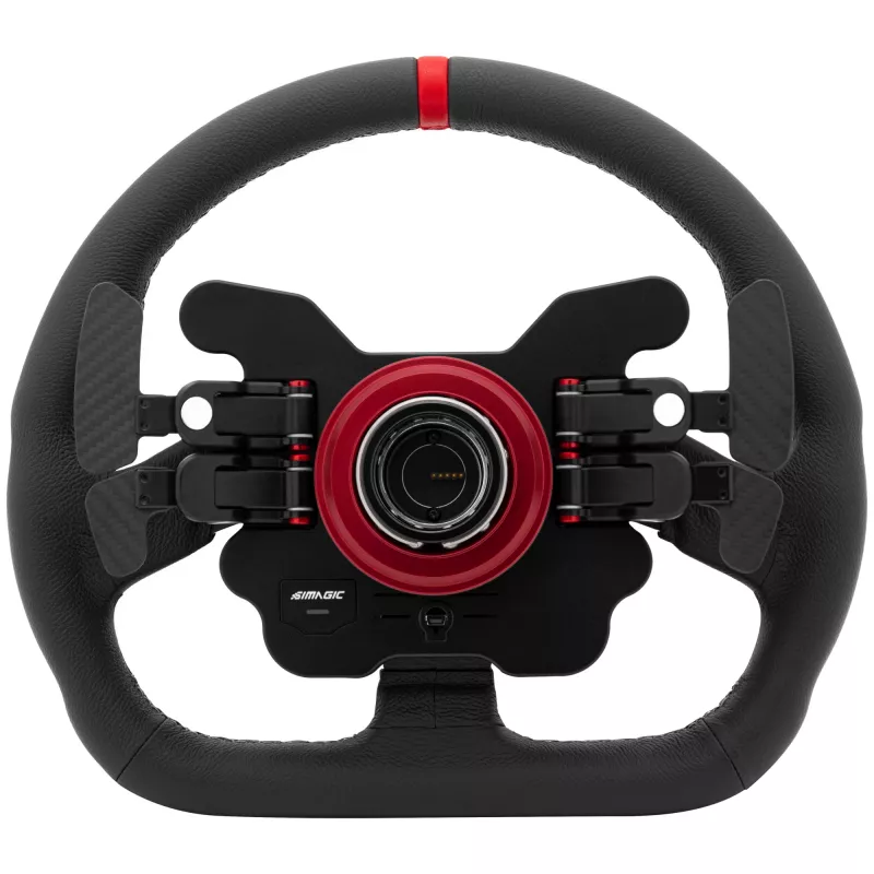 Rool Simagic GT1-SD Leather, eemaldatav rool simulaatoriraamidele, nahkkate, ühilduv poldimustriga