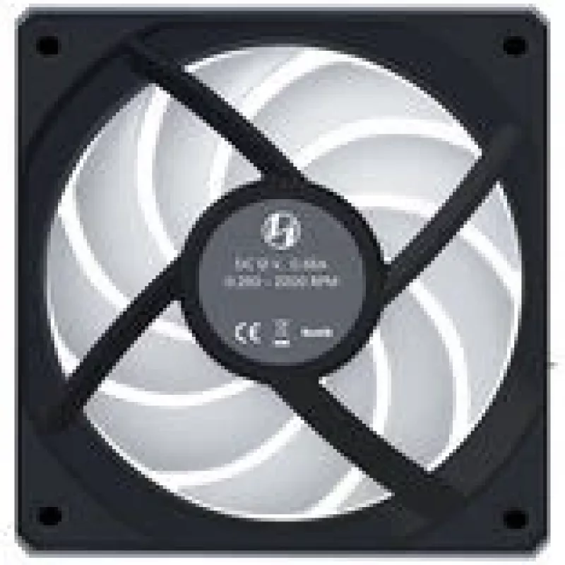 120mm Lian Li UNI FAN CL Wireless Reverse Must — mudel 12RCL1W1B, magnetpistik, modulaarne RGB