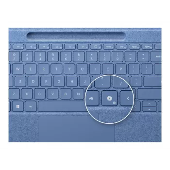 Klaviatuur Microsoft Surface 8YU-00027 jaoks — QWERTZ saksa paigutus, Bluetooth, puuteplaat, sinine