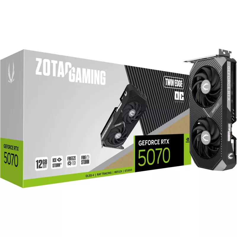 ZOTAC GAMING GeForce RTX 5070 Twin Edge OC 12GB GDDR7 graafikakaart