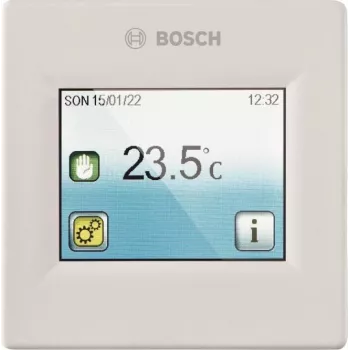 Ruumitemperatuuri regulaator Bosch C-IR 20 (mudel 7738343177) — seinale paigaldatav termostaat küttesüsteemidele