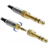 Audio kaabel DeLOCK 85779 0,5m 3,5mm Must Hall