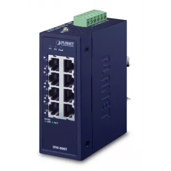 PLANET ISW-800T võrgulüliti Hallamata L2 Fast Ethernet (10/100) Sinine