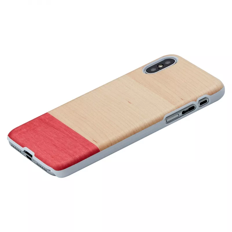 man and wood nutitelefoni ümbris iPhone XS Max jaoks — valge miss match