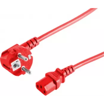 ShiverPeaks BS09-05054 toitekaabel CEE7/7 C13 punane 5 m