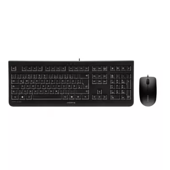 Klaviatuur CHERRY DC 2000 koos hiirega, universaalne, USB, QWERTY, tšehhi, must