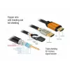 HDMI-kaabel DeLOCK 85729 2 m HDMI Type A Standard Must Kuldne