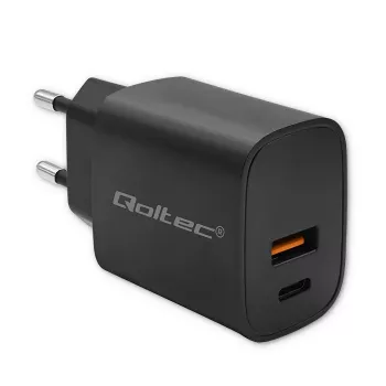 Toiteadapter QOLTEC 52377 GaN 30W väljund 5–20V kaasaskantavatele seadmetele
