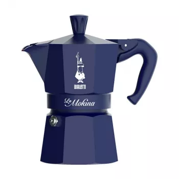 Moka pot BIALETTI 0005411 manuaalne kohvimasin, pliidil, 0,04 L, sinine