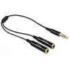 Helikaabel DeLOCK 65356 0,25 m 3,5 mm 2 x 3,5 mm must