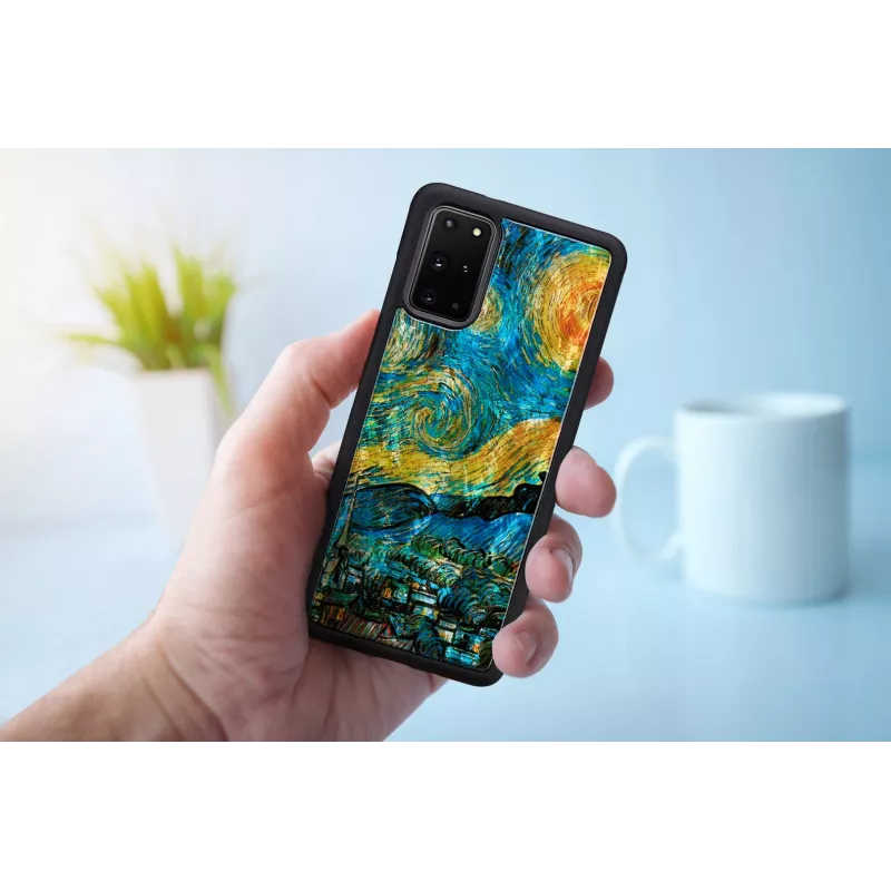 Kaitsev telefoniümbris iKins Samsung Galaxy S20+ jaoks — täheöö must