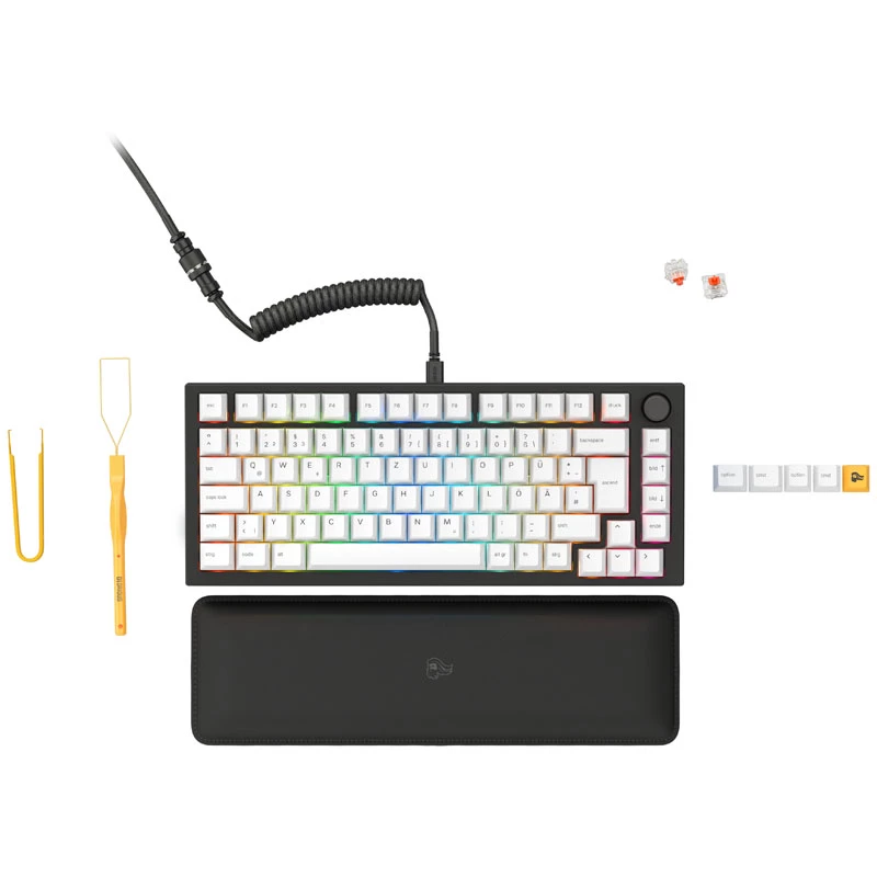 Glorious GMMK Pro Must Slate 75% TKL klaviatuur - kokkupandud, ISO DE-klahvipaigutus - must (GLO-GMMK-P75-FOX-ISO-B-DE)