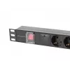 Lanberg PDU-05F-0200-BK toitejaotusseade (PDU) 5 vahelduvvoolu pistikupesa 1U Must