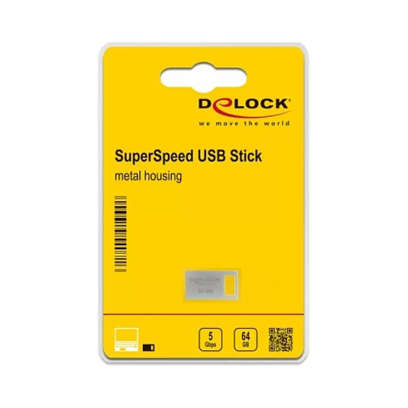 USB-mälupulk DeLOCK 64GB USB Type-A 3.2 Gen 1