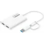 ROLINE Display Adapter USB Type C A - Dual HDMI 4K60 ST/BU - Adapter - digitaalne/andmed (12.03.3206)