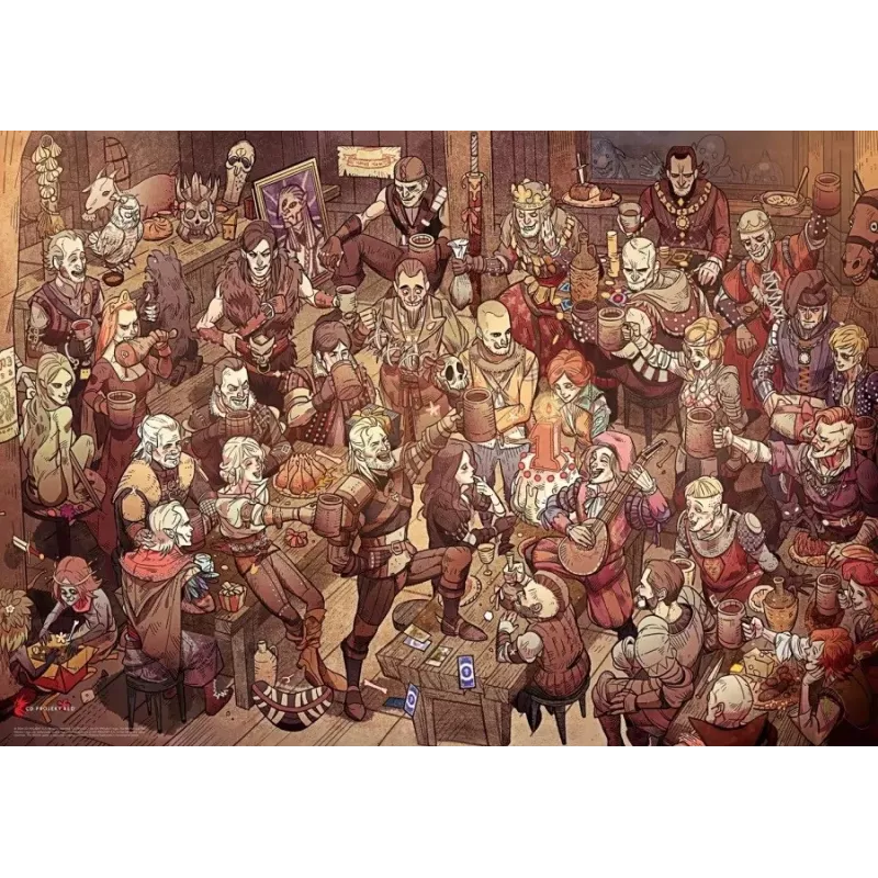 Good Loot Gaming Puzzle: The Witcher (Wiedźmin) Birthday, 1000 tükki