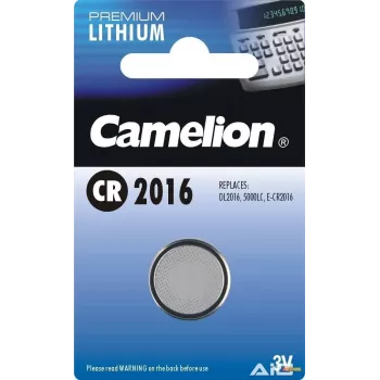 Ühekordne aku Camelion CR2016-BP1