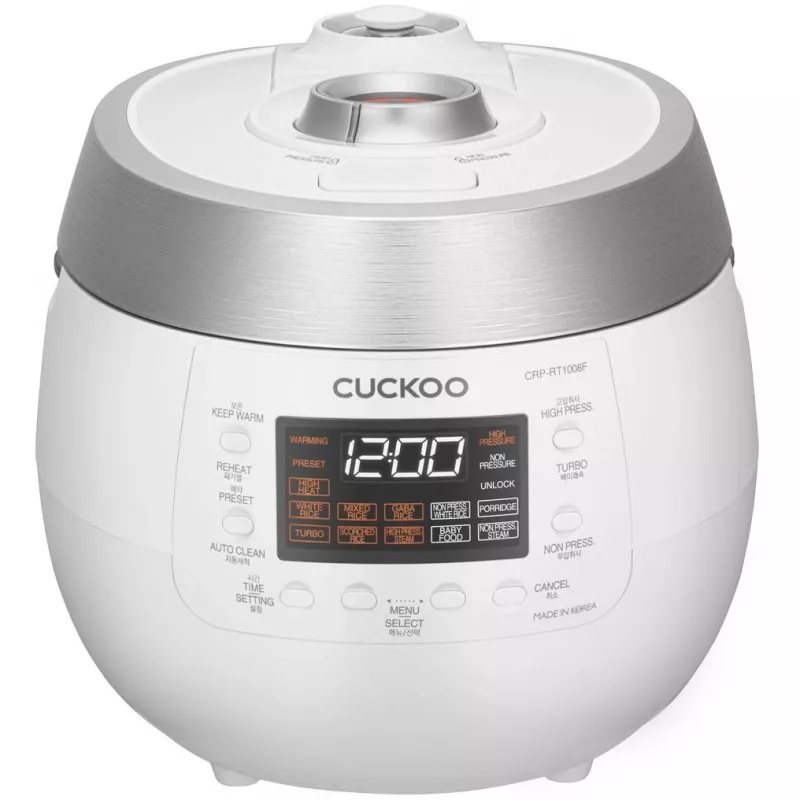 Cuckoo CRP-RT1008F, Valge, 1,8 l, Alumiinium, LED, Nupud, 1,2 m