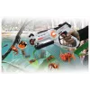 Jamara 410065 Impulse Laser Bug Hunt Set, mängulaserpüstol koos märklauaga, valge/oranž