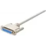 Manhattan 4,5 m DB25 M/F jadakaabel valge DB25 F