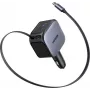 Autolaadija UGREEN Fast 2-pordiline 145W USB-C/USB-A mudel 55910B