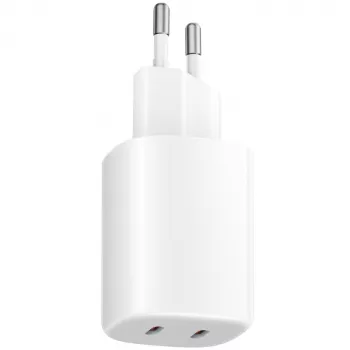 Laadija Xiaomi Nano Turbo 45W valge — 2× USB‑C vahelduvvoolu sise- nutitelefonile ja tahvelarvutile