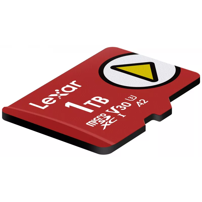 MicroSDXC mälukaart Lexar 1 TB UHS‑I Klass 10 U3 V30 lugemine 205 MB/s kirjutamine 140 MB/s (punane)